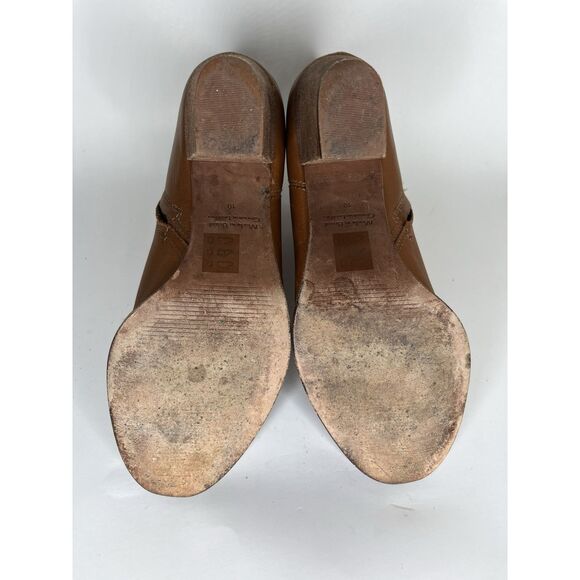 Madewell Brown Leather Side Zip Ankle Heel Booties Boots Women Sz 10M US/41EU - Picture 10 of 11